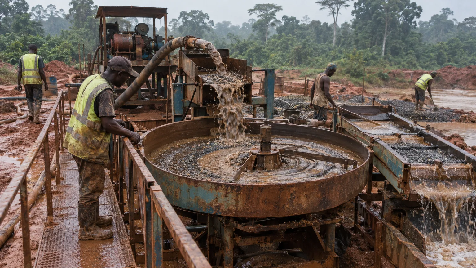 Diamond jig plant