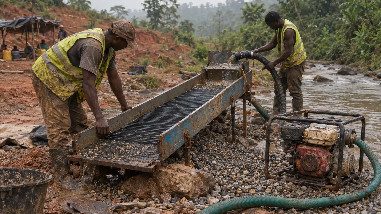 Portable sluice kit